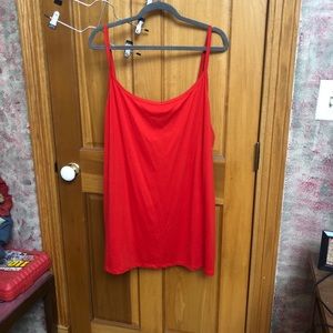 Red tank top size 28/30